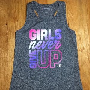 Girls medium champion tank top